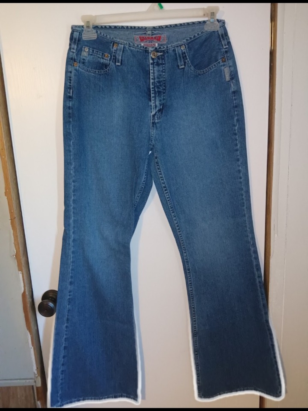 Vintage Y2K Silver Jeans Co Thursday Low Rise Flare 33x35 Made in Canada
